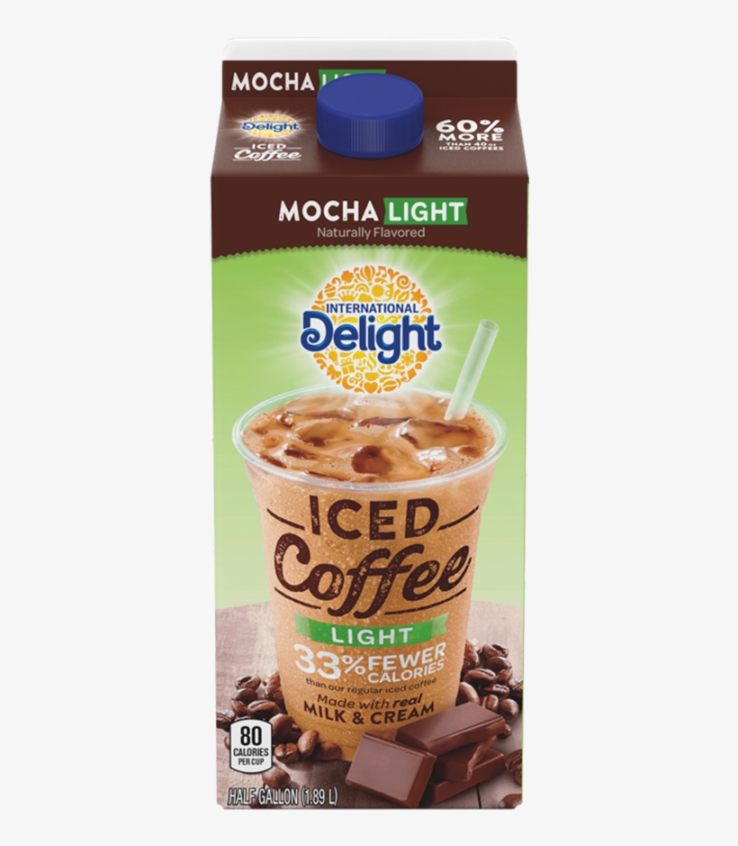 Mocha Light Iced Coffee - International Delight Coffee Creamer, Southern Butter, transparent png #3026255