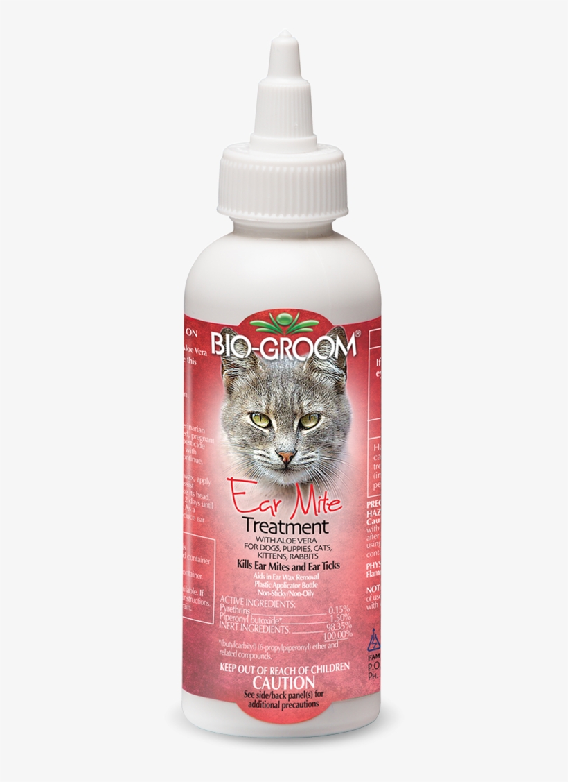 4 Oz - Sku - - Bio-groom Ear Mite Treatment 4 Oz, transparent png #3027128