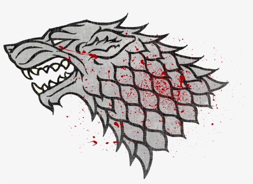 Winter Is Coming Wolf Symbol 2 - Game Of Thrones Art Sleeves House Stark, transparent png #3027220