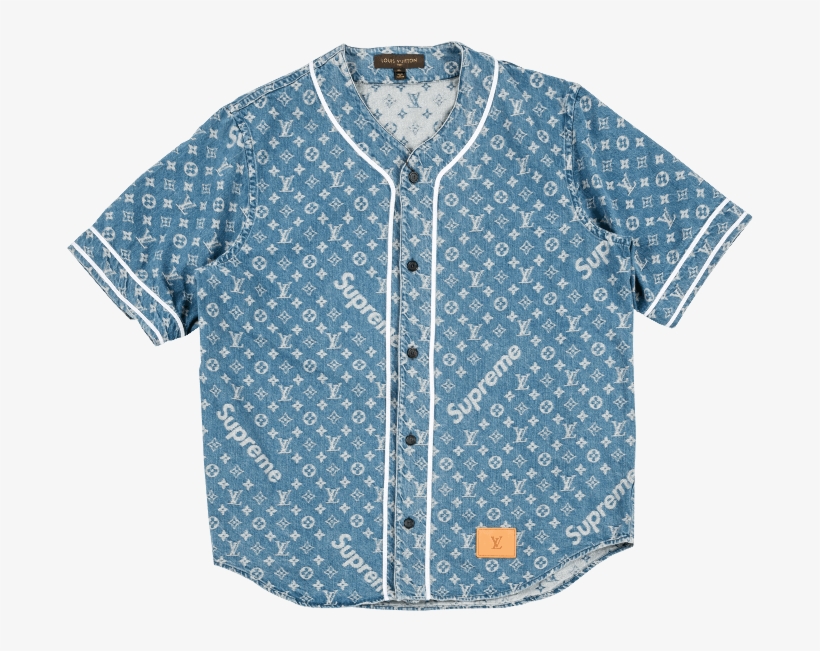 Louis Vuitton Denim Baseball Shirt - Brighton, transparent png #3027642