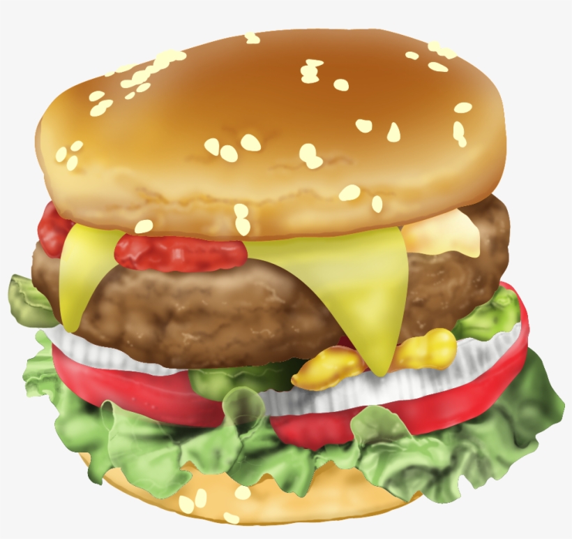Hamburger - Hamburger Illustration, transparent png #3027873