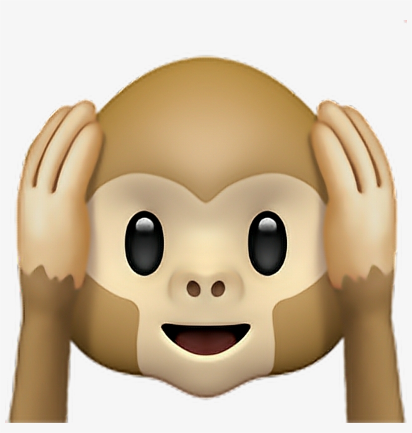 •monkey Emoji 2 🙉 Monkey Ears Emoji Emoticon Iphone - 🙉 Emoji, transparent png #3027937