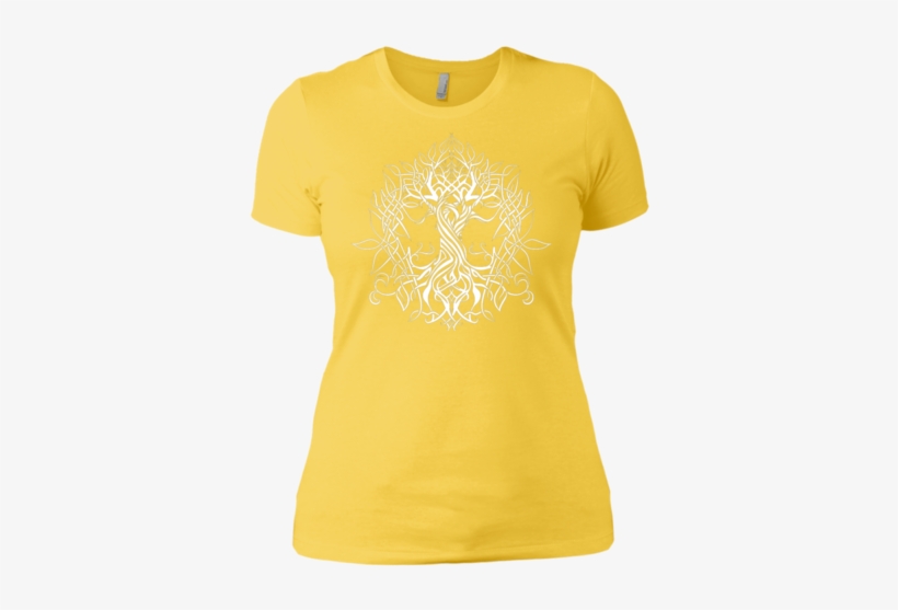 Yggdrasil Celtic - Yellow Honey Shirt, transparent png #3028534