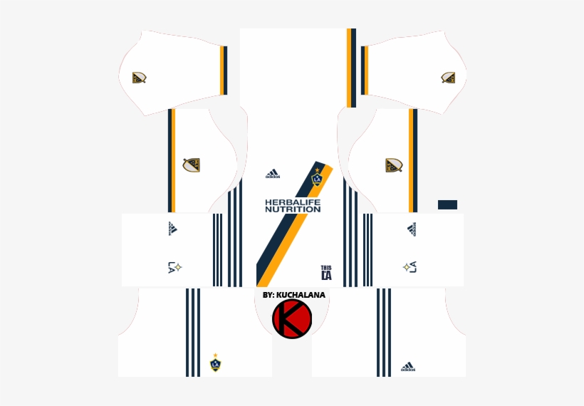 La Galaxy Kits - Kit La Galaxy Dream League Soccer 2018, transparent png #3029510