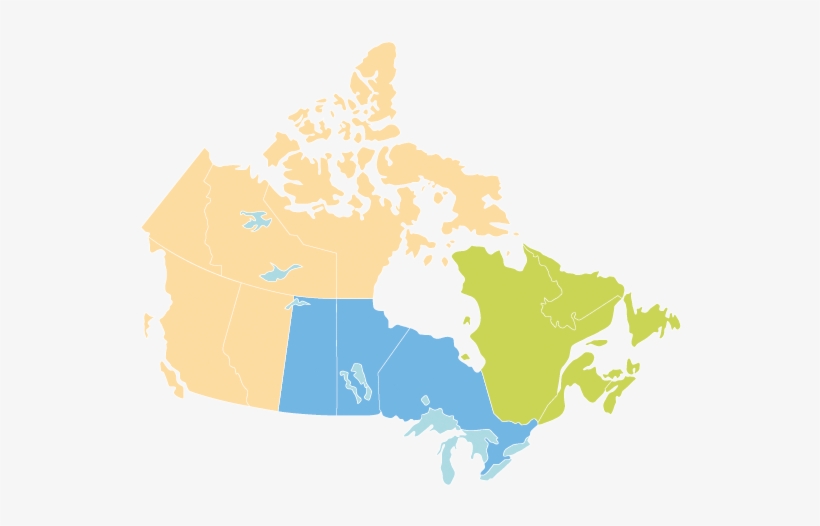 Canada-map - Boeing 737 Swoop, transparent png #3029538