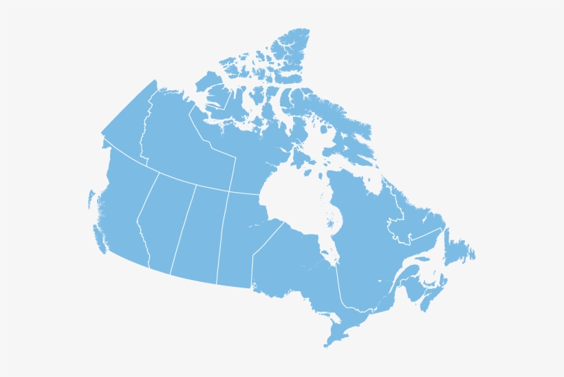 The Cma Does Not Provide Services Directly To Physicians - Simple Map Of Canada Blue, transparent png #3029582