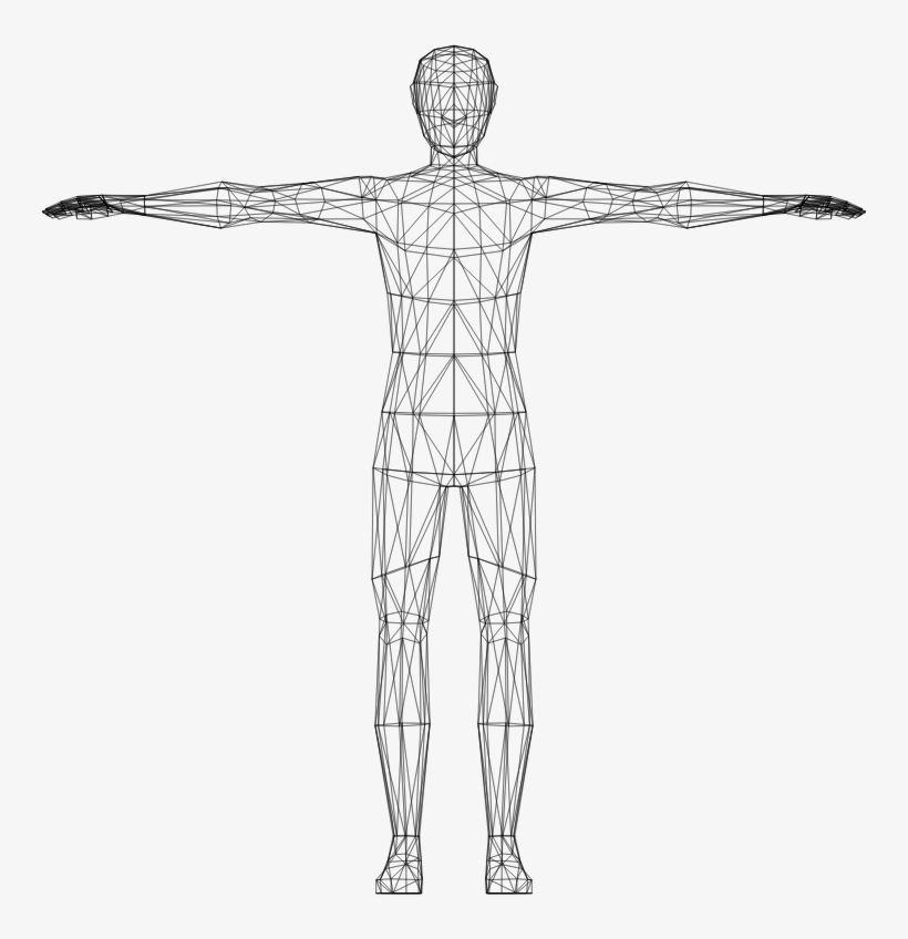 Clipart - Human Body Computer Model, transparent png #3029666