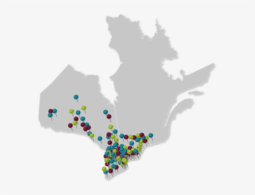 Cropped Central Canada Client Map 2015 03 11 - Map, transparent png #3030136