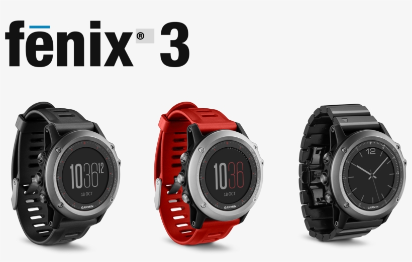 Fenix - Garmin Fenix 3 Gps Watch Sapphire, transparent png #3030791