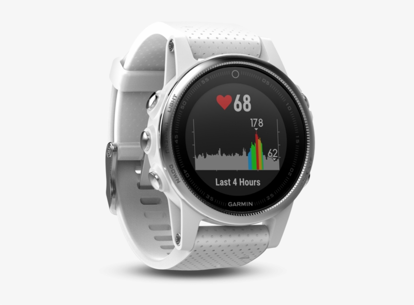 Garmin Fenix 5s White W/ Carrara White Band - Garmin Fenix 5s Gps Sports Watch (wrist-based Heart, transparent png #3030863