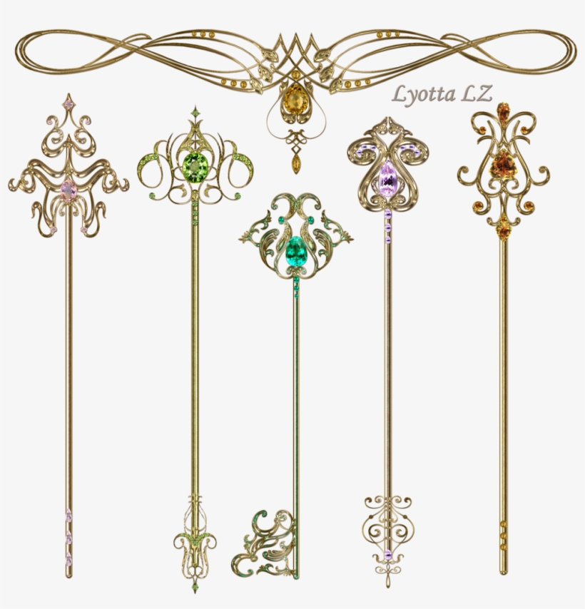 Gold Keys By Lyotta On Deviantart - Motif, transparent png #3031009