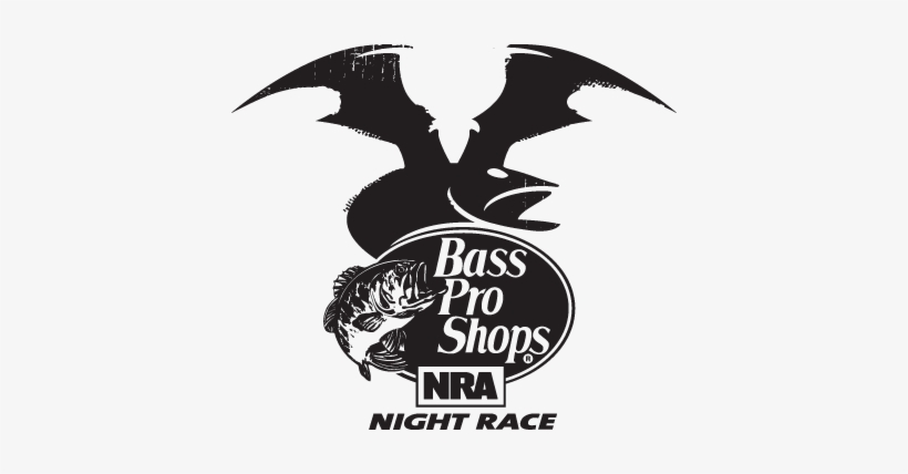 Night Race Logo Bw Lg - 2018 Bass Pro Shops Nra Night Race, transparent png #3031267