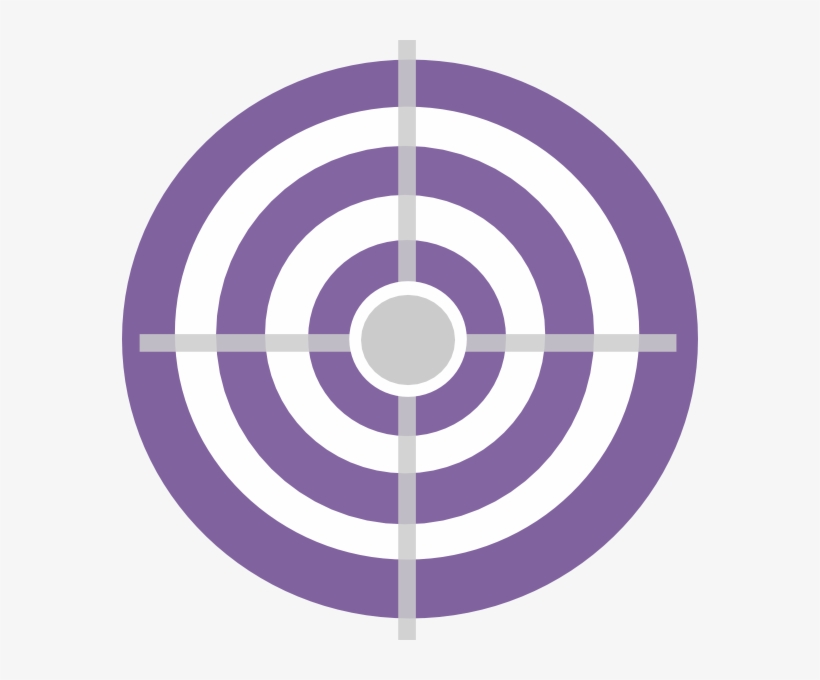 Purple Target Clip Art - Purple Target, transparent png #3031630