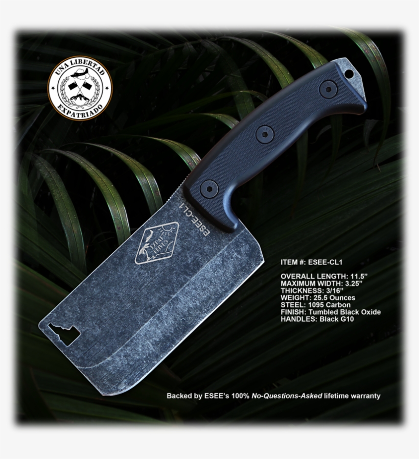 Now Shipping To Esee Dealers Worldwide - Esee Cleaver Cl1 Outdoor Cleaver, transparent png #3032996