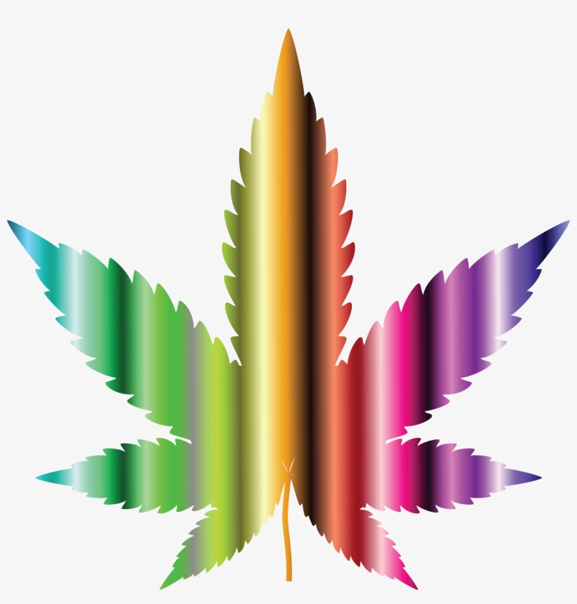 Free Clipart Images - Colorful Weed Leaf Transparent, transparent png #3033459