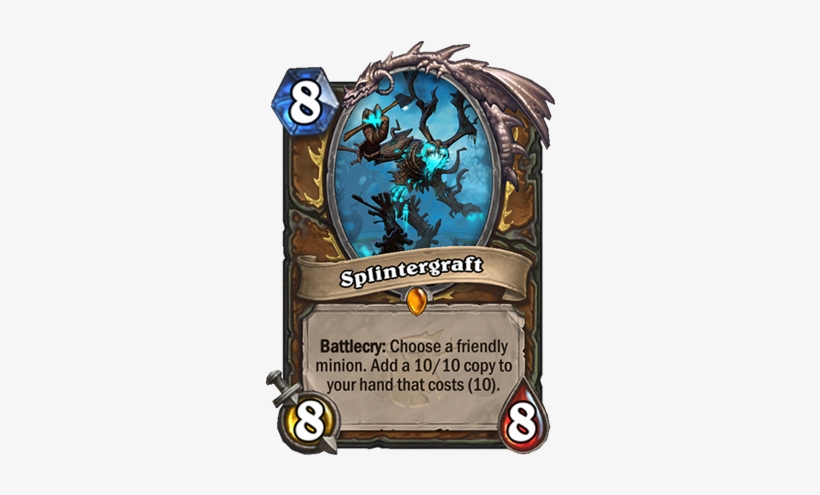 Splintergraft Card - Hearthstone Kun, transparent png #3033661