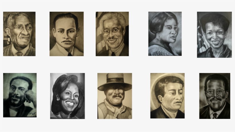 African American Portraits - Collage, transparent png #3033990