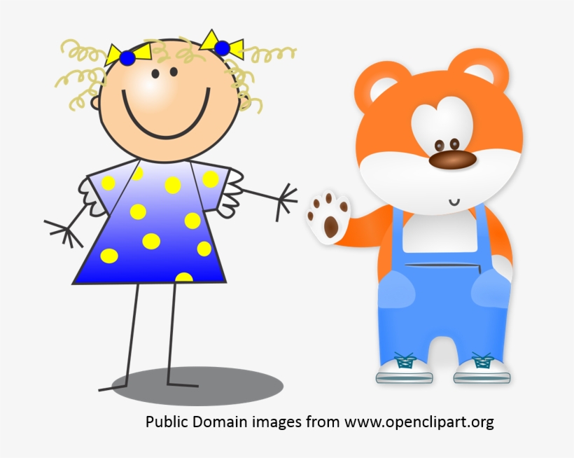 Girl And Bear - Best And Cute Birthday Wishes, transparent png #3034855