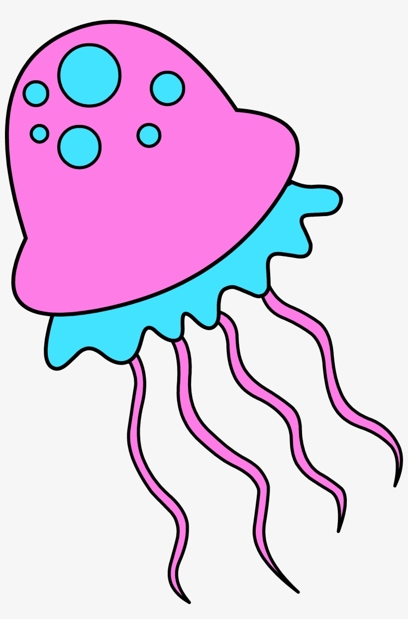 Jellyfish Clipart Jelly Fish - Clip Art, transparent png #3035198
