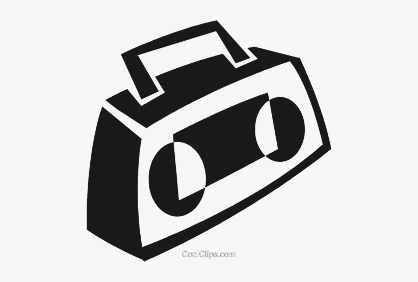 Ghetto Blaster Royalty Free Vector Clip Art Illustration - Illustration, transparent png #3035556