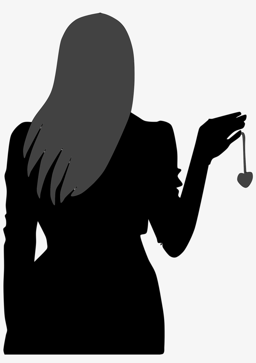 This Free Icons Png Design Of Womans Silhouette Holding, transparent png #3035811