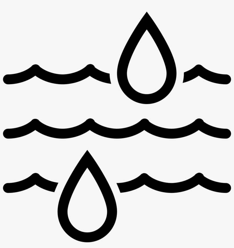 The Icon Is A Series Of Three Peaked Waves, Arranged - Soil Moisture Icon, transparent png #3036440
