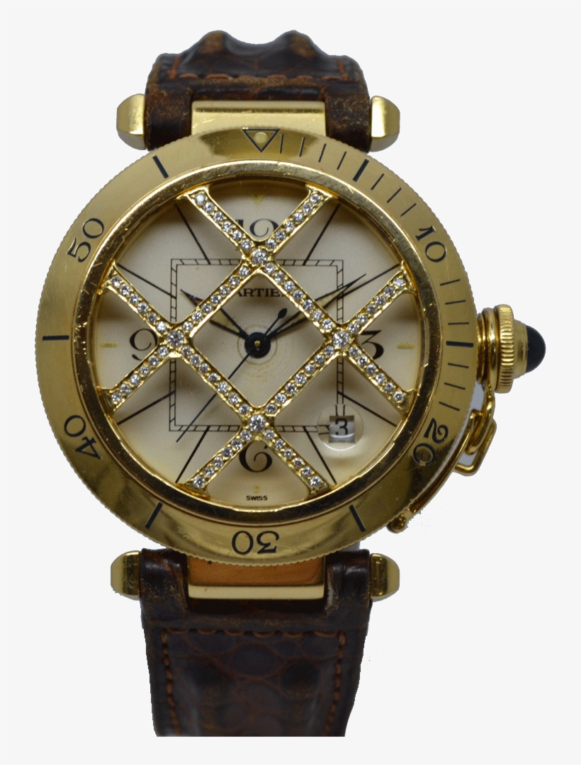 cartier pasha grille gold