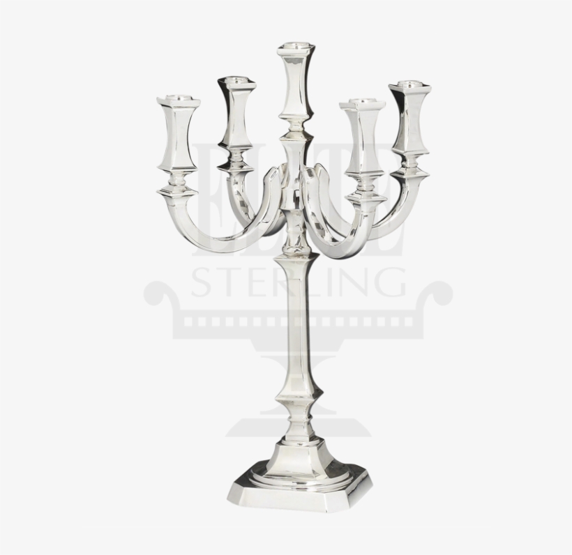 Close Bagatel Silver Candelabra 5 Branch - Champagne Stemware, transparent png #3036974
