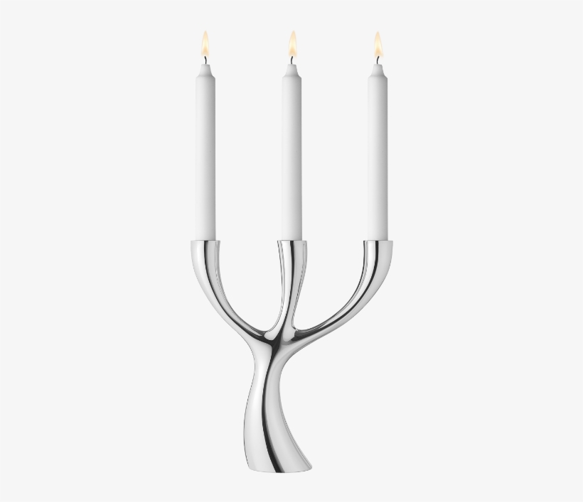 Stainless Steel Cobra Candelabra By Georg Jensen, €170, - Svietnik Na 3 Sviecky, transparent png #3037276