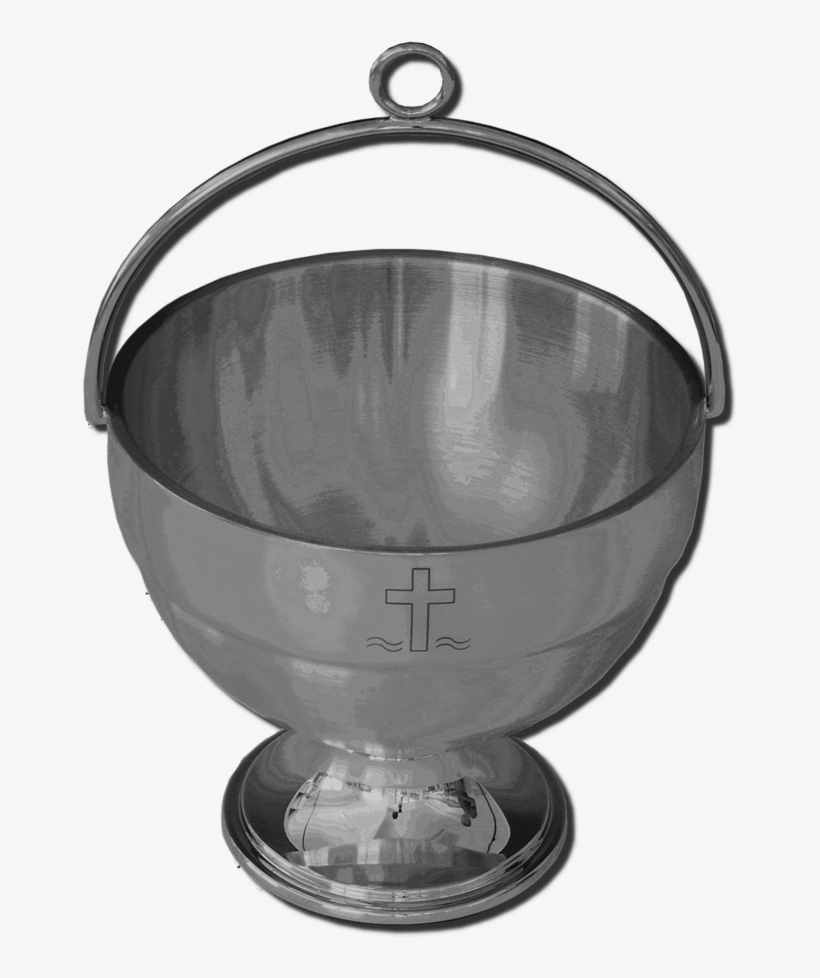 Holy Water Bucket Of Stainless Steel - Lid - Free Transparent PNG