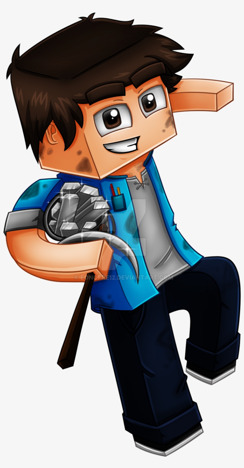 Cartoon Faces Png - Cartoon De Minecraft Png, transparent png #3037753