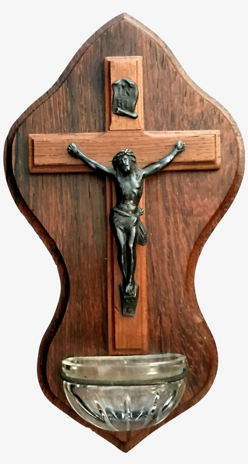Beautiful Crucifix Holy Water Font - Crucifix, transparent png #3037789