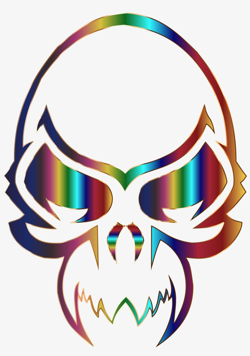 This Free Icons Png Design Of Colorful Skull 3, transparent png #3037889