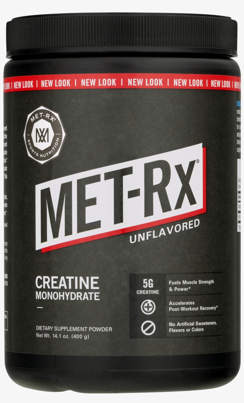 Met-rx Creatine Monohydrate Powder, Unflavored, 80 - Met-rx Creatine - Unflavored - 400 G, transparent png #3038000