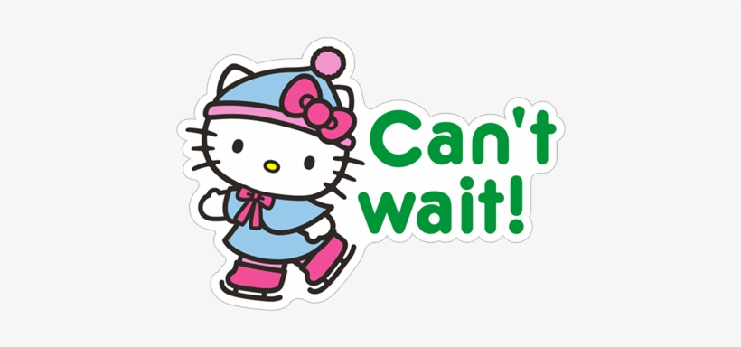 Can't Wait - Hello Kitty, transparent png #3038366
