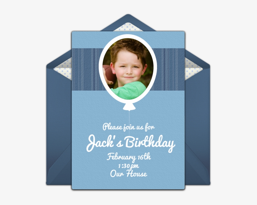 Birthday Balloon Frame Online Invitation - Sticky Jam Postkarte - Happy Birthday, transparent png #3038768