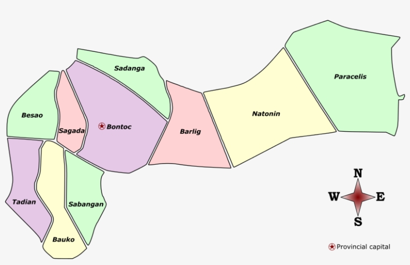 Mountain Province Labelled Map - Map Of Mountain Province, transparent png #3038788