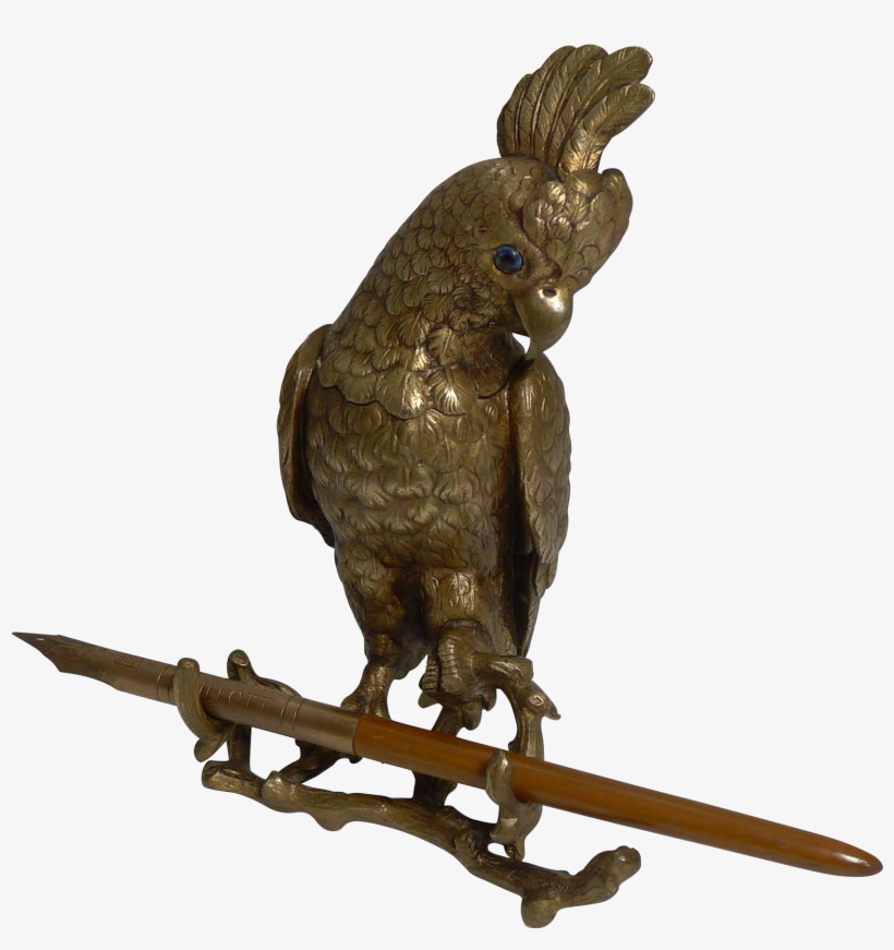 Wonderful Antique English Bronze Figural Inkwell - Inkwell, transparent png #3039083