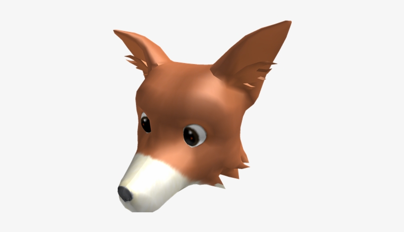 Polar Fox Clipart Fox Head - Roblox Arctic Fox Head, transparent png #3039565