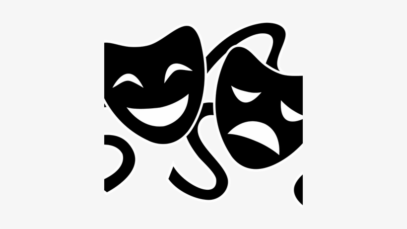 Picture Royalty Free Download Mhs Drama Milford Twitter - Clipart Black And White Theatre, transparent png #3040054