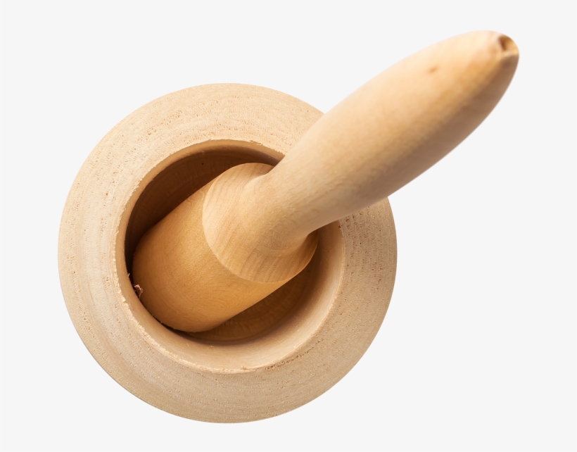 Wooden Mortar - Kitchen, transparent png #3040394