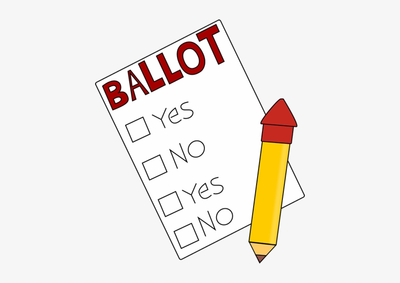28 Collection Of Voting Ballot Clipart - Ballot Clip Art, transparent png #3040647