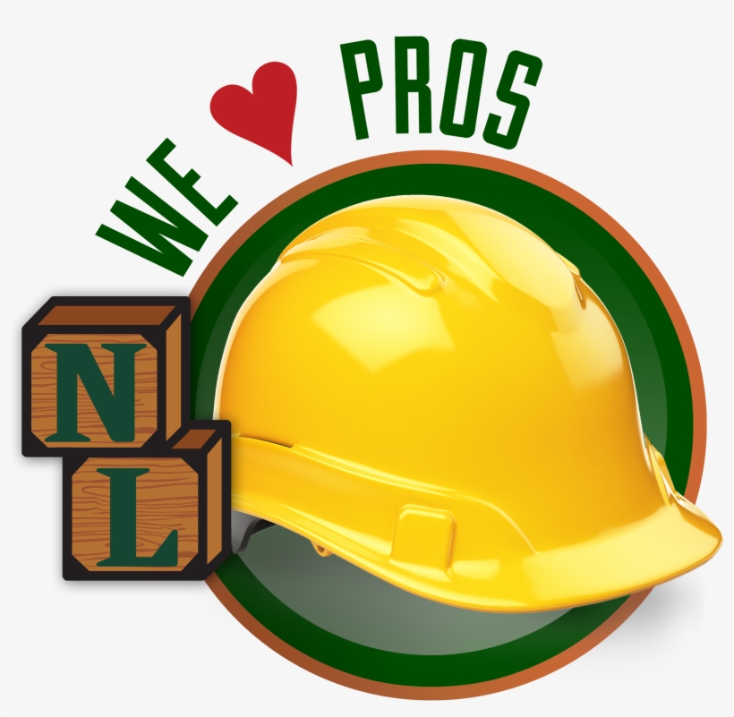 We 'heart' Pros Icon With Hard Hat - Northville Lumber Co, transparent png #3040769