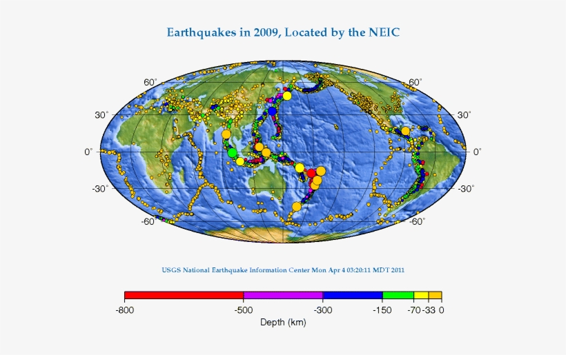 Earthquake Distribution 2009 - Earthquake, transparent png #3040907