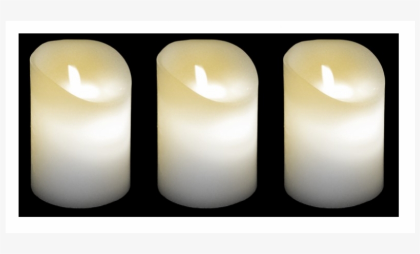 Original Wax Flickering Electronic Candle Light Set - Candle, transparent png #3041043