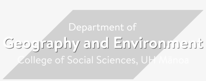 Department Of Geography And Environment, University - University Of Hawaiʻi At Mānoa, transparent png #3041499