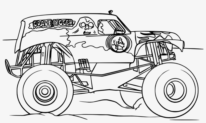 Grave Digger Monster Truck Vectors, transparent png #3041908