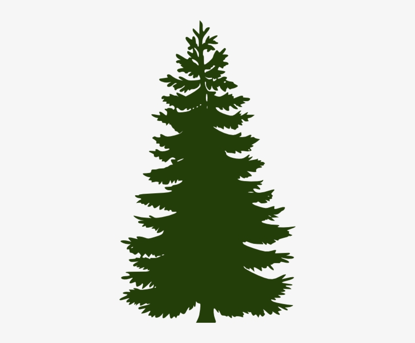 Dark Green Pine Tree - Pine Tree Vector Png, transparent png #3042184