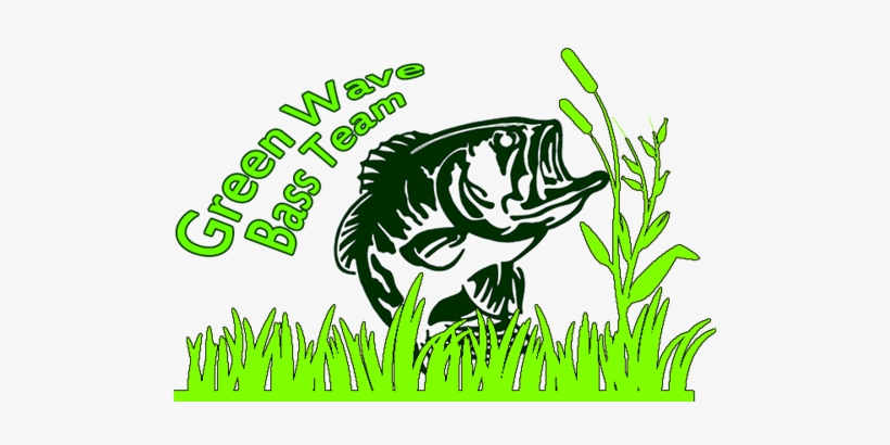 Green Wave Bass Team - Sticker Bass Pro Shops Black Bass Sticker Black Bass, transparent png #3042752