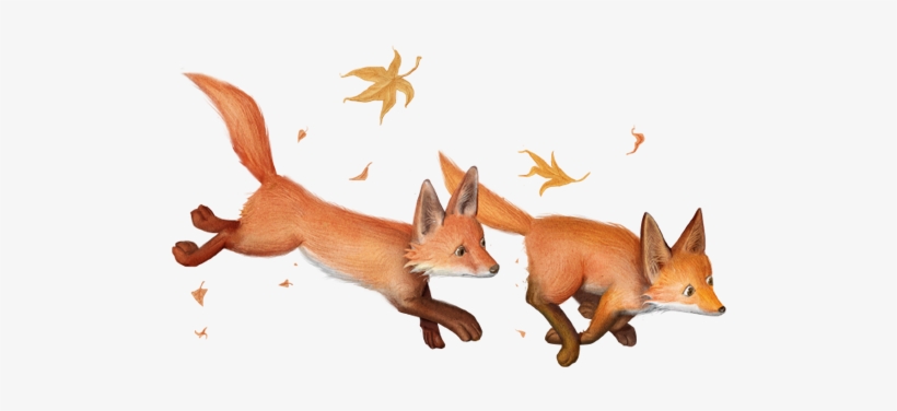 "spry Fox" Is A Children Book About Little Curious - Drawing Baby Foxes Playing, transparent png #3042996